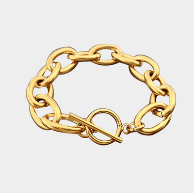 Andcopenhagen Accessories Andcopenhagen - Chunky chain Sia Armbånd - 18 karat guldbelagt