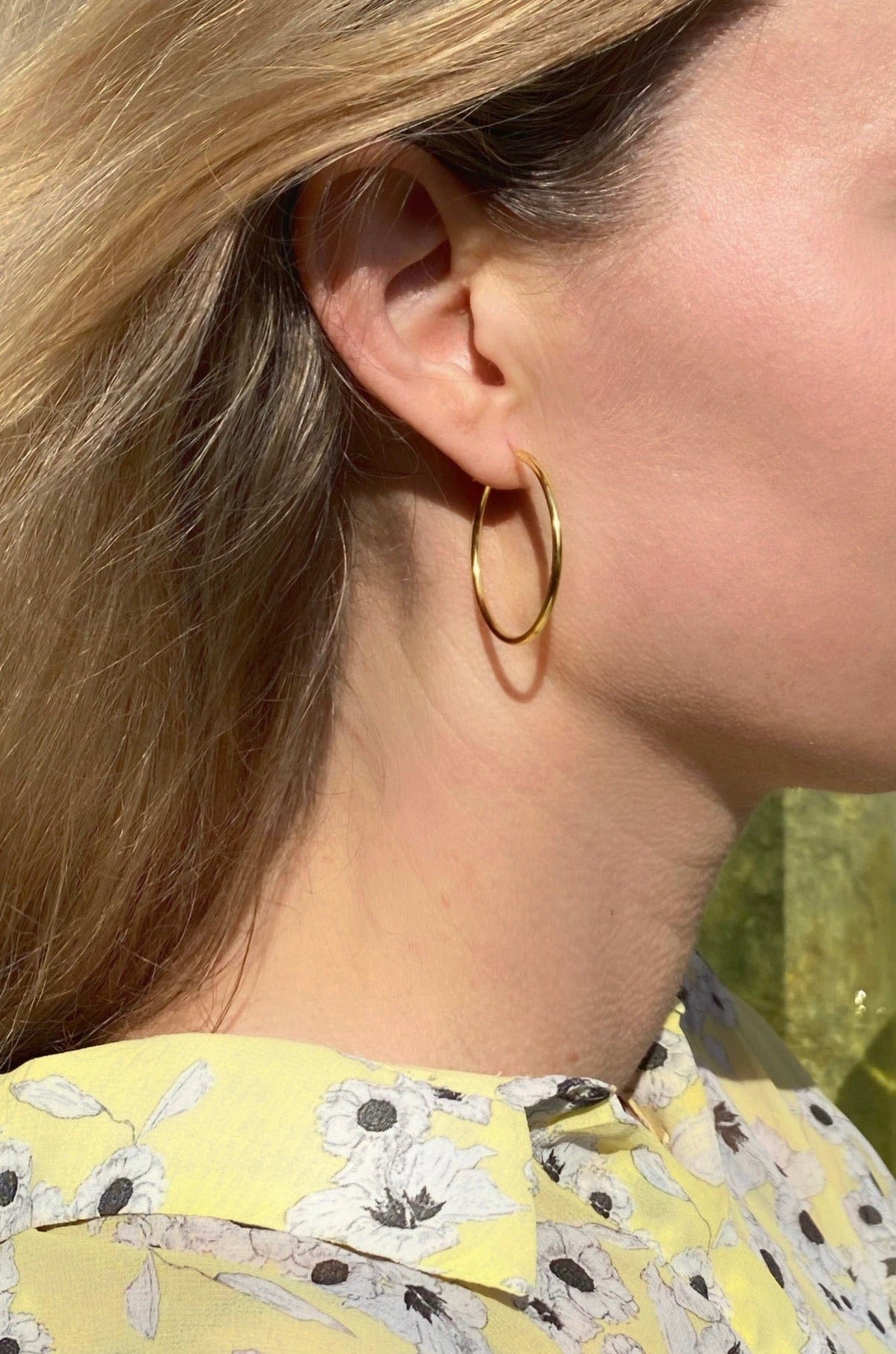 Andcopenhagen Guldøreringe Andcopenhagen - Dia hoops - Klassiske øreringe i 18 karat guldbelagt sterlingsølv