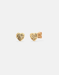 Andcopenhagen Jewelry - Øreringe studs - 18 karat guldbelagt 925 sterlingsølv - Hjerte