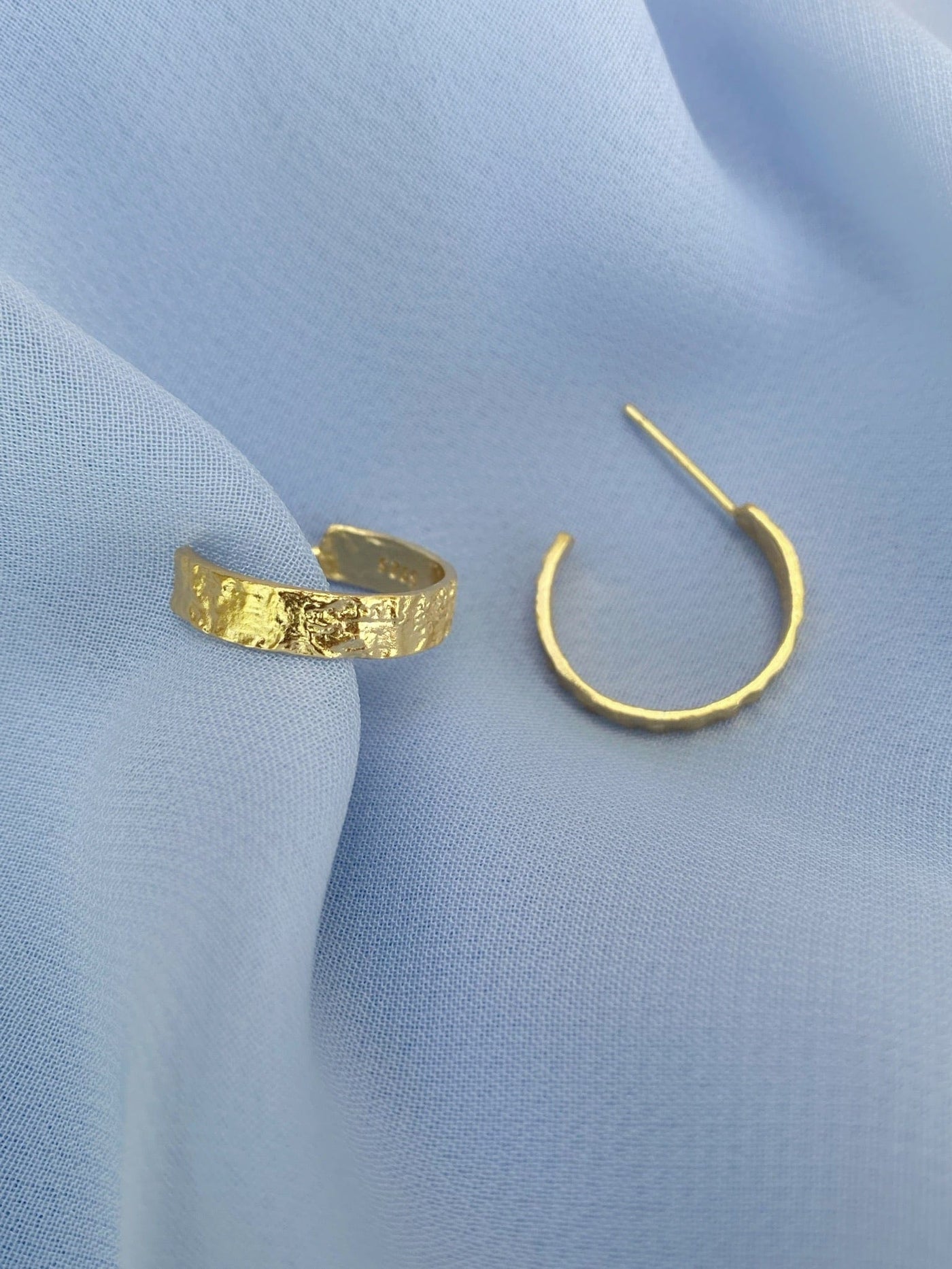 Andcopenhagen Accessories Andcopenhagen - Isobel hoops - Guldbelagte øreringe