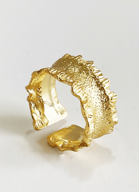 Andcopenhagen Smykker Andcopenhagen - Sandy guldring - 18 karat guldbelagt 925 sterlingsølv