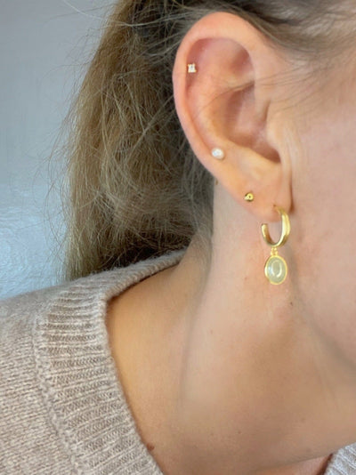 Andcopenhagen Guldøreringe Gold-plated Andcopenhagen - Silja earring - Guldbelagte øreringe