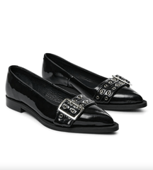 Ballerina with buckle - Black - Saso low - Pavement 