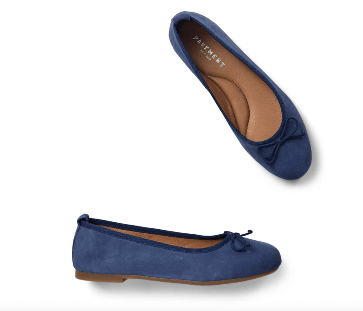 Pavement Sko Ballerina Navy sued  - Lucy Lu - Pavement