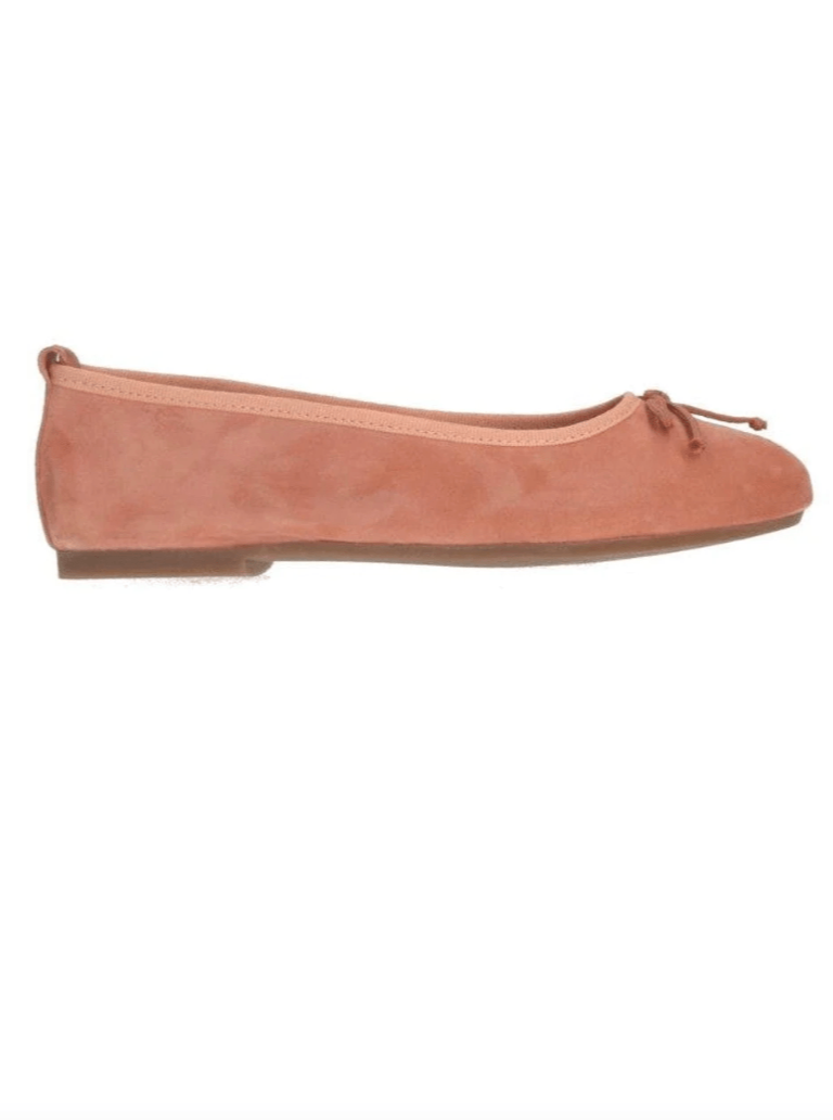 Pavement Sko Ballerina peach Suede - Pavement Lucy Lu