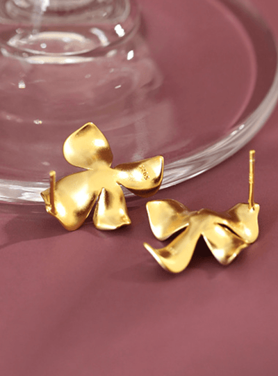 Andcopenhagen Guldøreringe Blomster øreringe - 18 karat guldbelagt - Anemone - Andcopenhagne (Bemærk preorder)