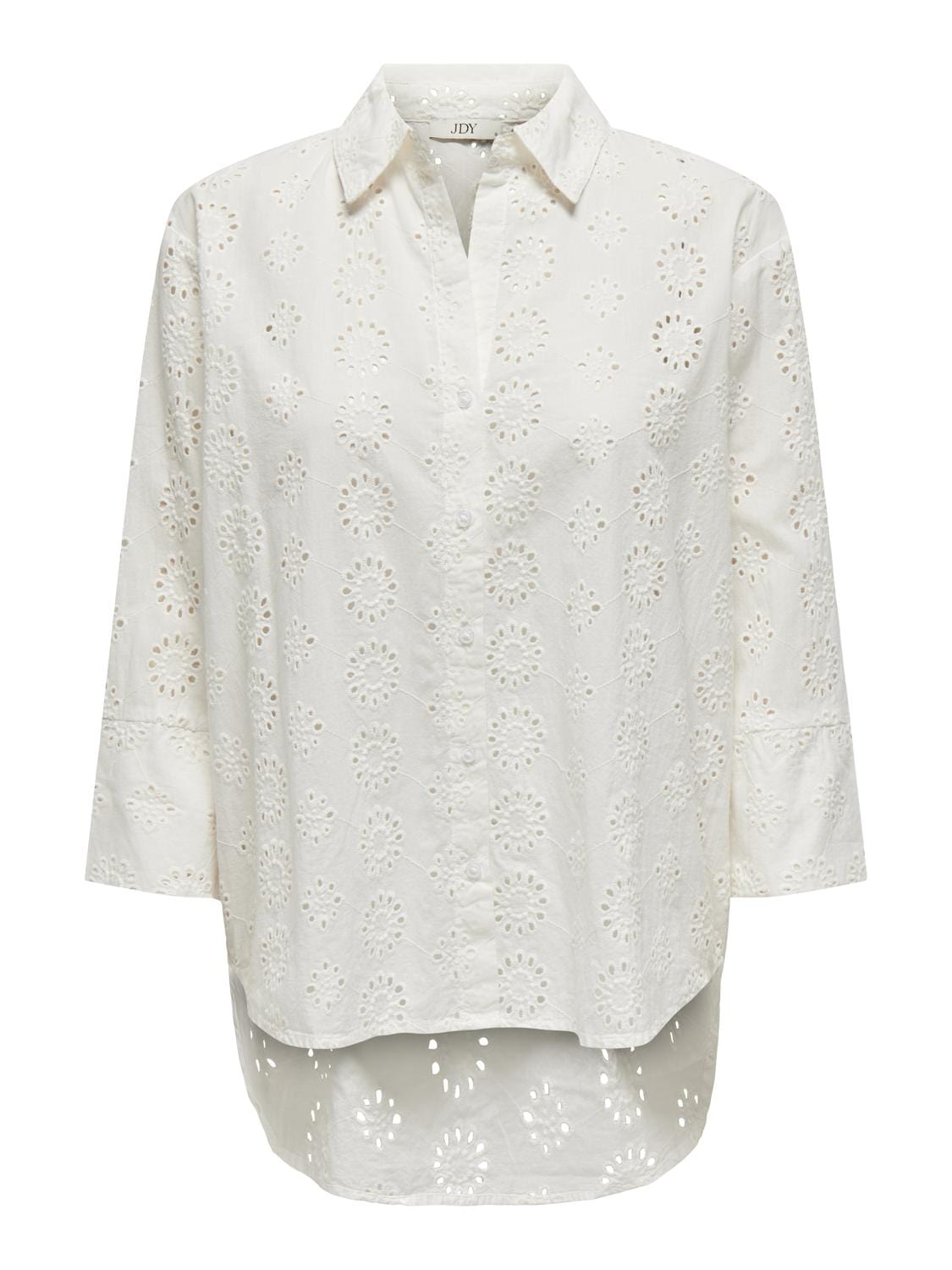 Se Broderie anglaise skjorte - Hvid Tallie - JDY hos stilkompagniet.dk