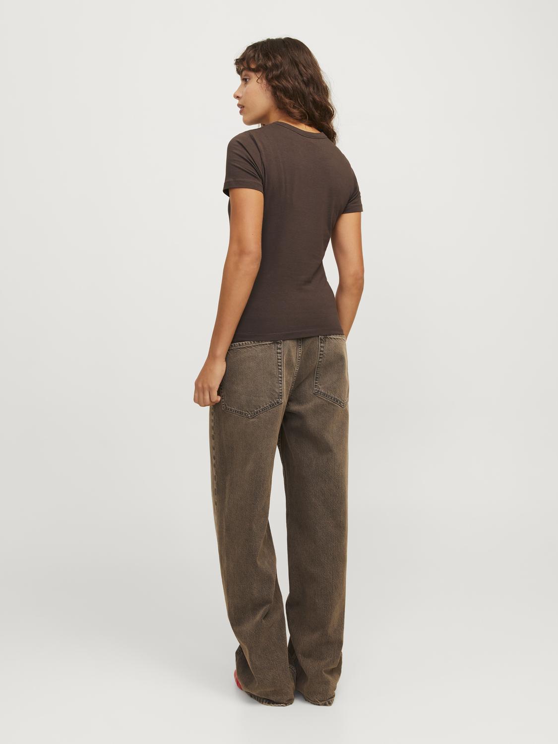 JJXX - T-shirt - Brown - Gigi - Stilkompagniet.dk