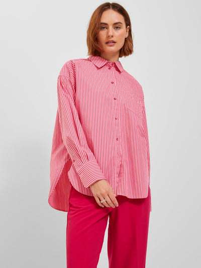 JJXX - Skjorte - Cerise Stripes Pink - Jamie