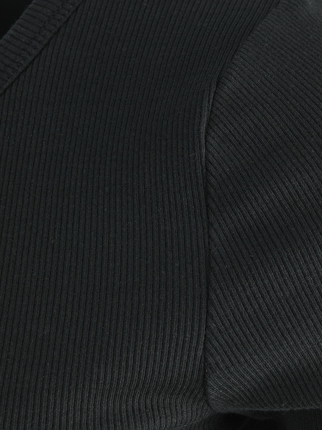 JJXX - Rib langærmet t-shirt - Sort - Freya