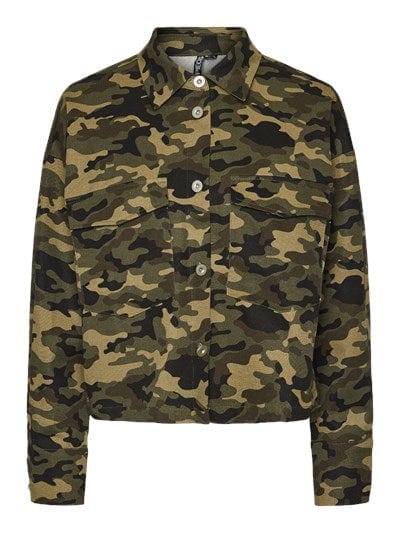 Pieces Overdele Denim jakke - Camouflage/Militær Jessica - Pieces X Ditte Estrup & Cille Fjord (Bemærk preorder)