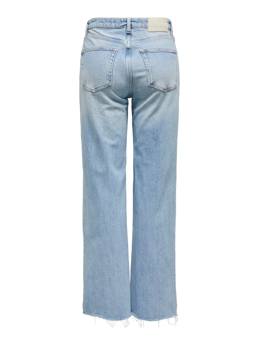 【MODERNIF】Sion Light Blue Semi-Wide Denim Pants High Demand Non Stretch Straight Leg Jeans - Light Blue Wash