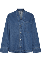 Denim shirt - Medium blue - Nira - Pieces