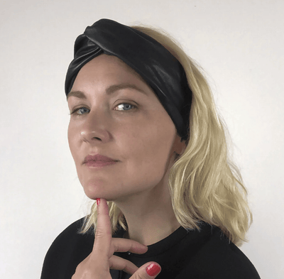 HYMNESS Accessories Ellish Sort Læder - Headband/hårbånd - HYMNESS