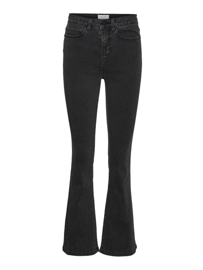 Noisy May Underdele Flare Jeans Grey Denim - Sallie - Noisy May