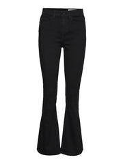 Flare Jeans Black Denim - Sallie - Noisy May