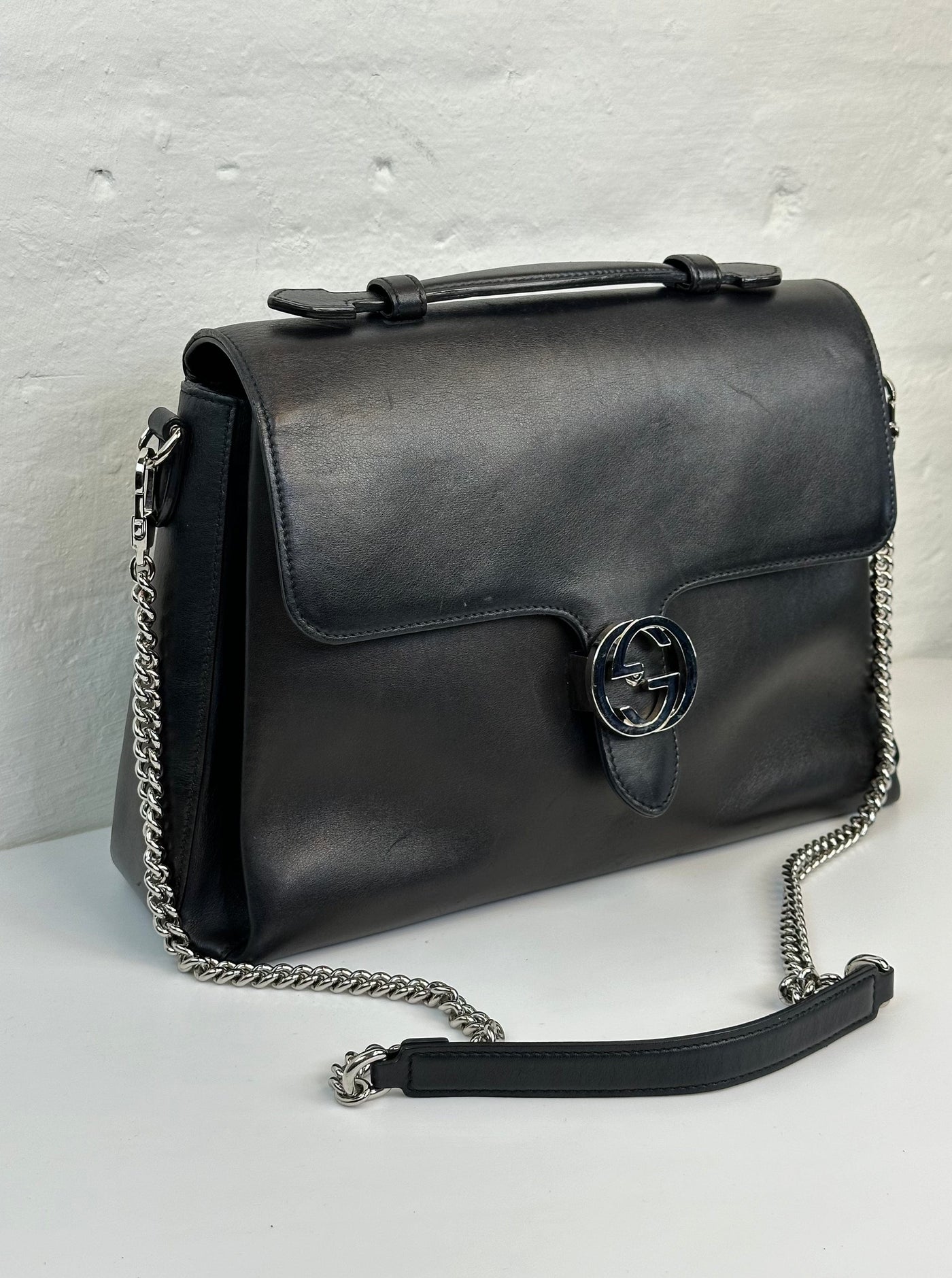 Preloved tasker & punge Gucci - Interlocking leather bag - Secondhand