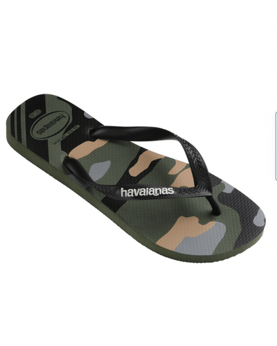 HAVAIANAS Sko HAVAIANAS - Brasil Logo Camu Olive Green Black   - Klipklapper