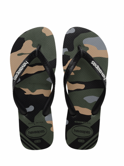 HAVAIANAS Sko HAVAIANAS - Brasil Logo Camu Olive Green Black   - Klipklapper