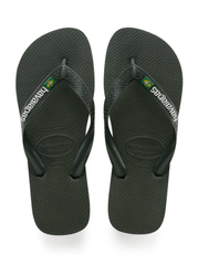 HAVAIANAS - Brasil Logo Olive Green - Flip flops sss