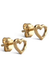 Hjerte øreringe - Organic heart - Enamel