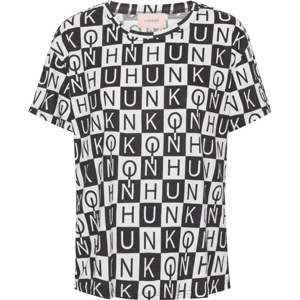 Billede af Hunkøn - Checkmate T-shirt - Sort/Hvid Checkmate