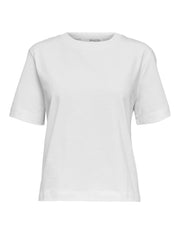 Hvid boxy tshirt- Selected Femme Essential