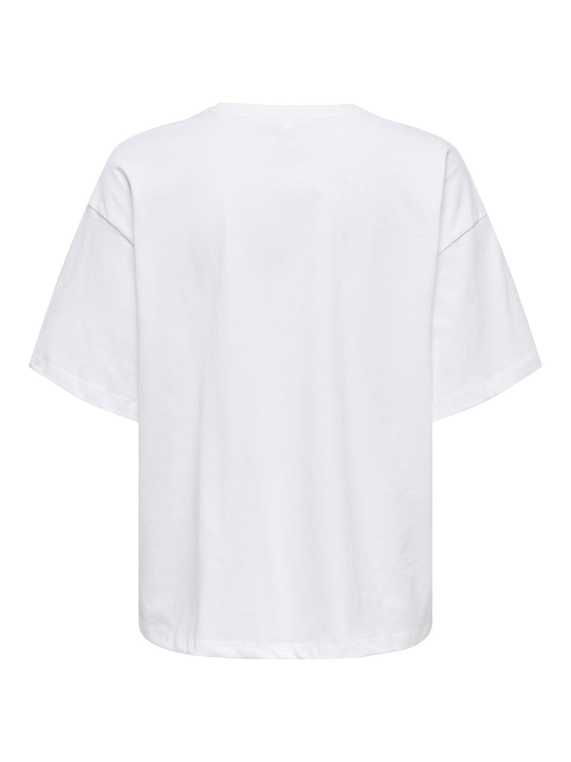 Only Overdele Hvid T-shirts med print - Halia - Only