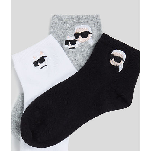 Karl Lagerfeld  - Strømper - Ikon Short socks - 3 pack