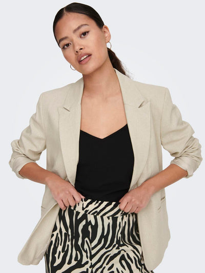 JDY Overdele JDY - Say Hør Blazer Jakke - Beige