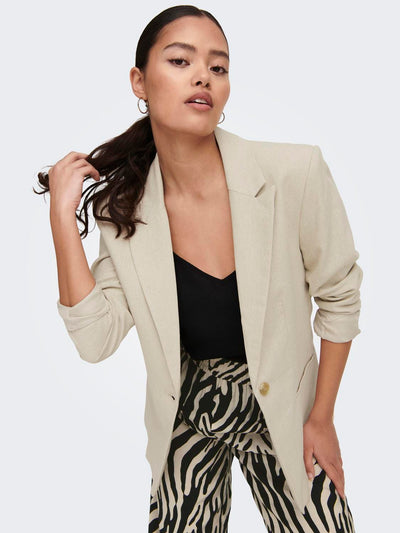 JDY Overdele JDY - Say Hør Blazer Jakke - Beige