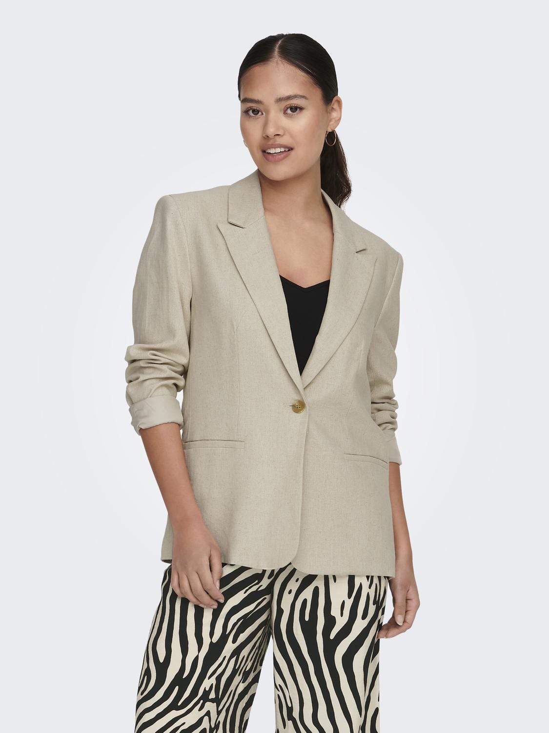 JDY Overdele JDY - Say Hør Blazer Jakke - Beige