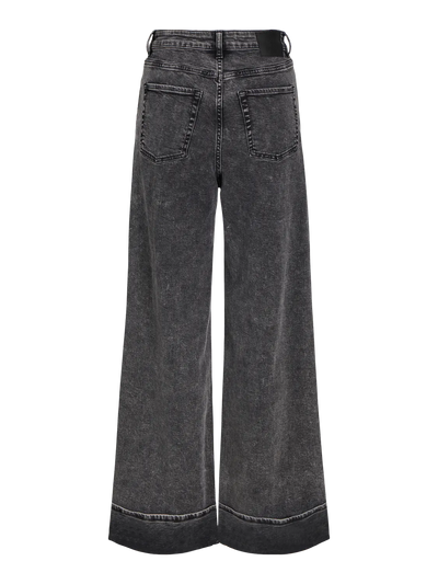 JJXX - Denim jeans - Dark Grey - Wide folded - HW - Tokyo