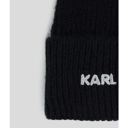 Karl Lagerfeld - Hue - Black - KNIT BEANIE