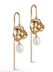 Kai Pearl - Gold earring - Enamel