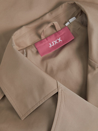 JJXX Overtøj Kort Beige Trenchcoat - Carlie - JJXX (Bemærk Preorder
