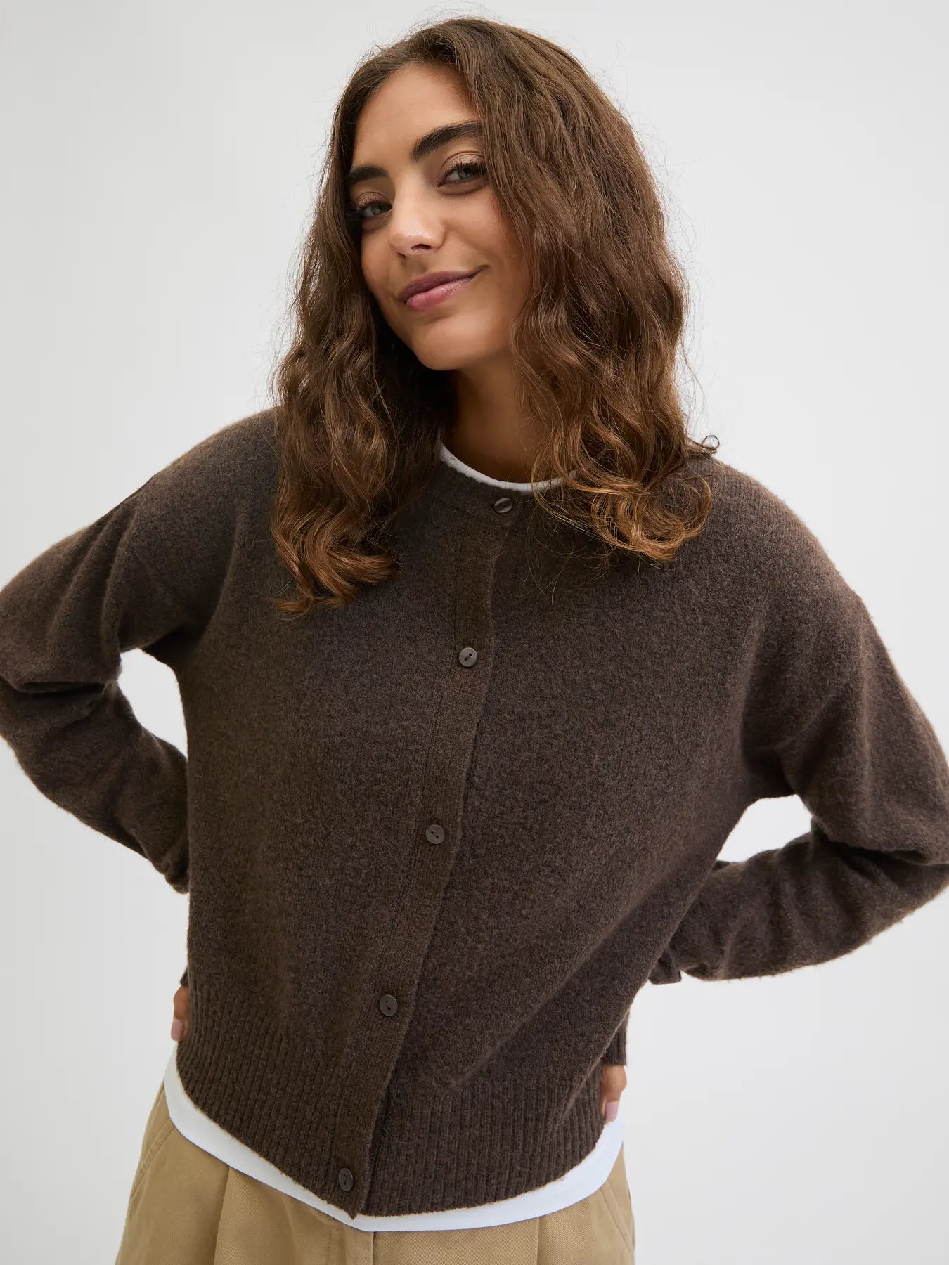 JJXX - Strik Cardigan - Brun - Natalie