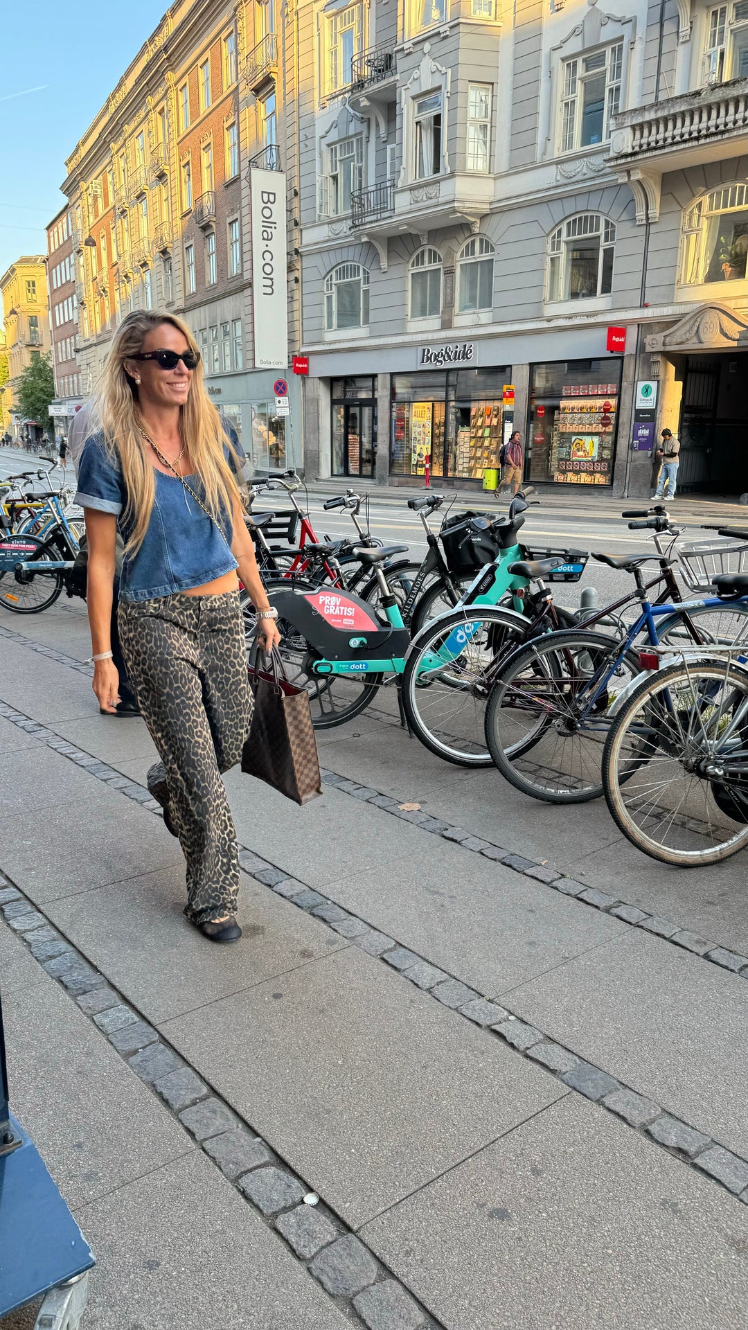 Leopard jeans Cadian rihne Global Funk Køb her