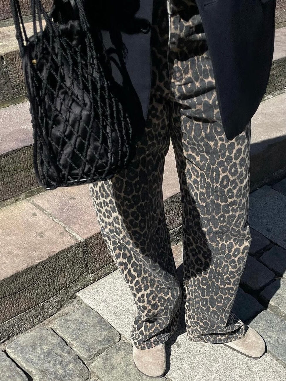 Global Funk Overdele Leopard jeans - Cadlan rihne - Global Funk