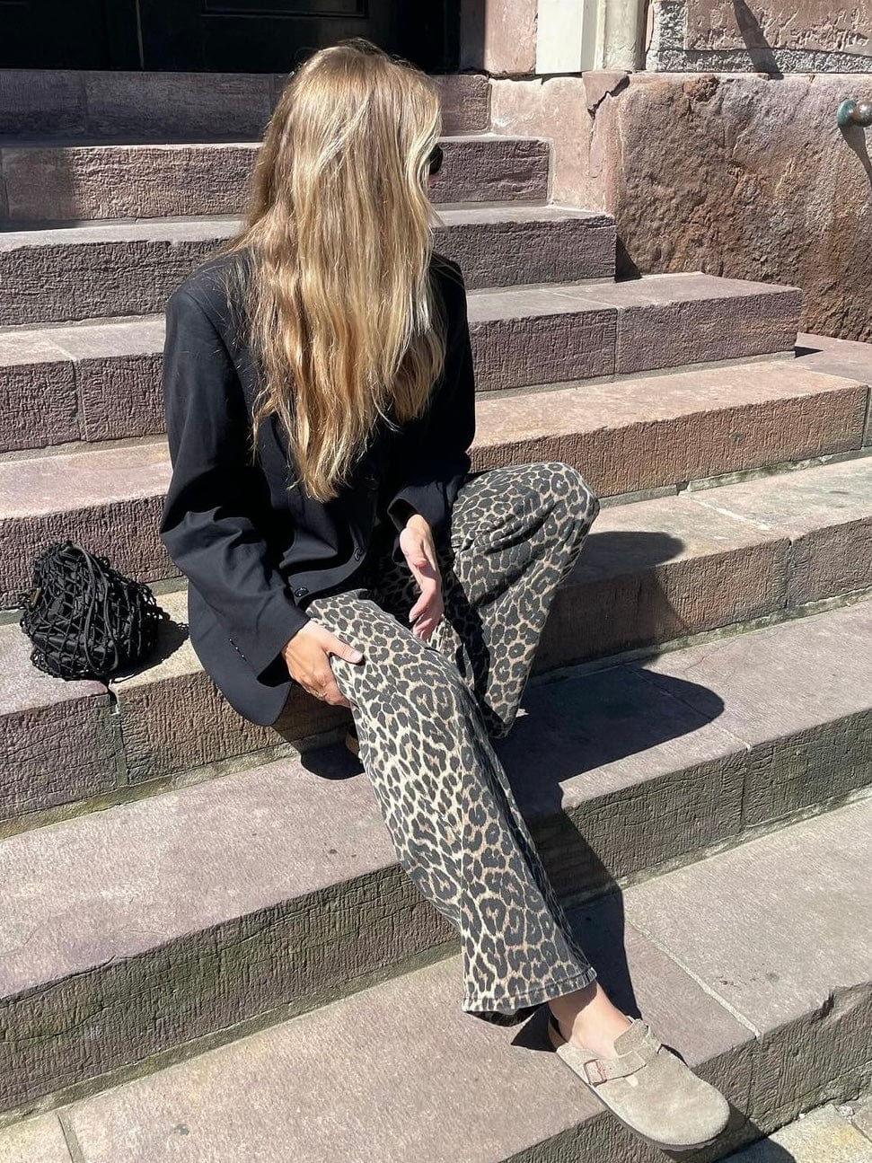 Global Funk Overdele Leopard jeans - Cadlan rihne - Global Funk