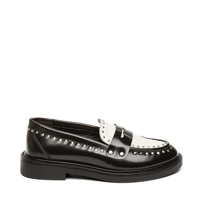 Steve Madden sko Loafers - Black/White - Harloe - Steve madden