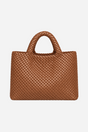 Madera flettet shopper i cognac fra Andcopenhagen