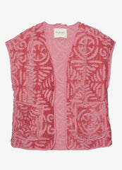 Mønstret vest - Pink Vida - Sissel Edelbo sss