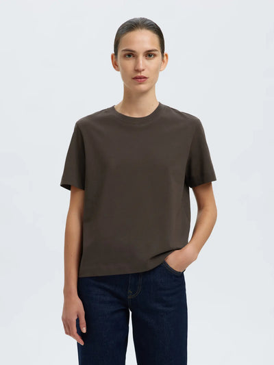 White boxy t-shirt - Selected Femme Essential