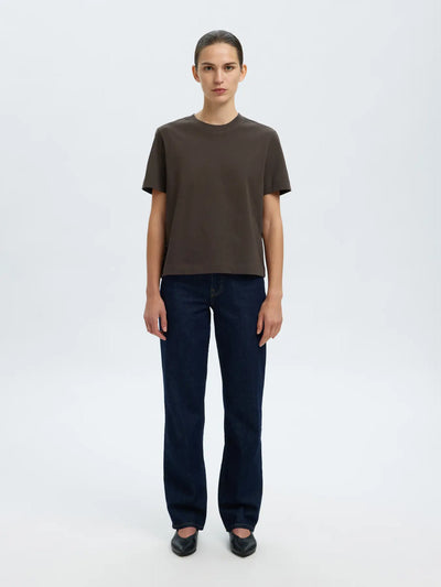 White boxy t-shirt - Selected Femme Essential