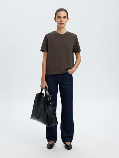 White boxy t-shirt - Selected Femme Essential