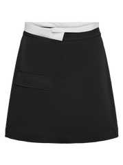 Skirt with white trim - Black - Taylor - Pieces 