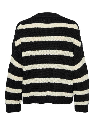 JDY - Knitwear - Striped black/white - Justy