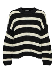 JDY - Knitwear - Striped black/white - Justy