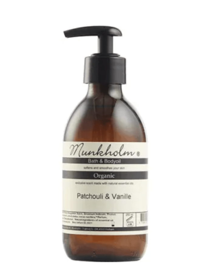 Munkholm Accessories Organic bodyoil - Patchouli & Vanille - 250 ml - Munkholm